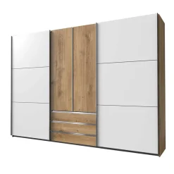 Wohnen Extravaganter Schlafzimmerschrank zweifarbig - Stufania