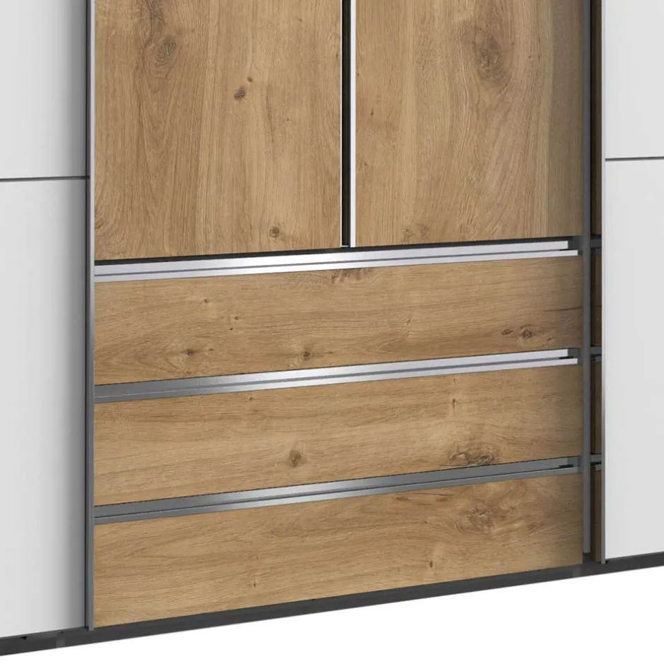 Wohnen Extravaganter Schlafzimmerschrank zweifarbig - Stufania