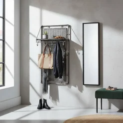 Wohnen Factory Wandgarderobe aus Metall - Foskany