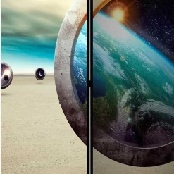 Wohnen Faltbare Foto Trennwand mit Fantasy Motiv - Etterna