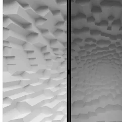 Wohnen Faltbare Leinwand-Trennwand 135 cm breit - Bergomo