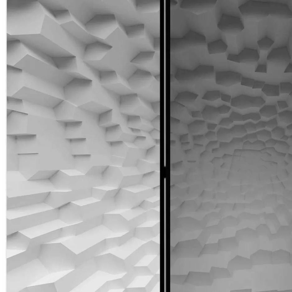 Wohnen Faltbare Leinwand-Trennwand 135 cm breit - Bergomo