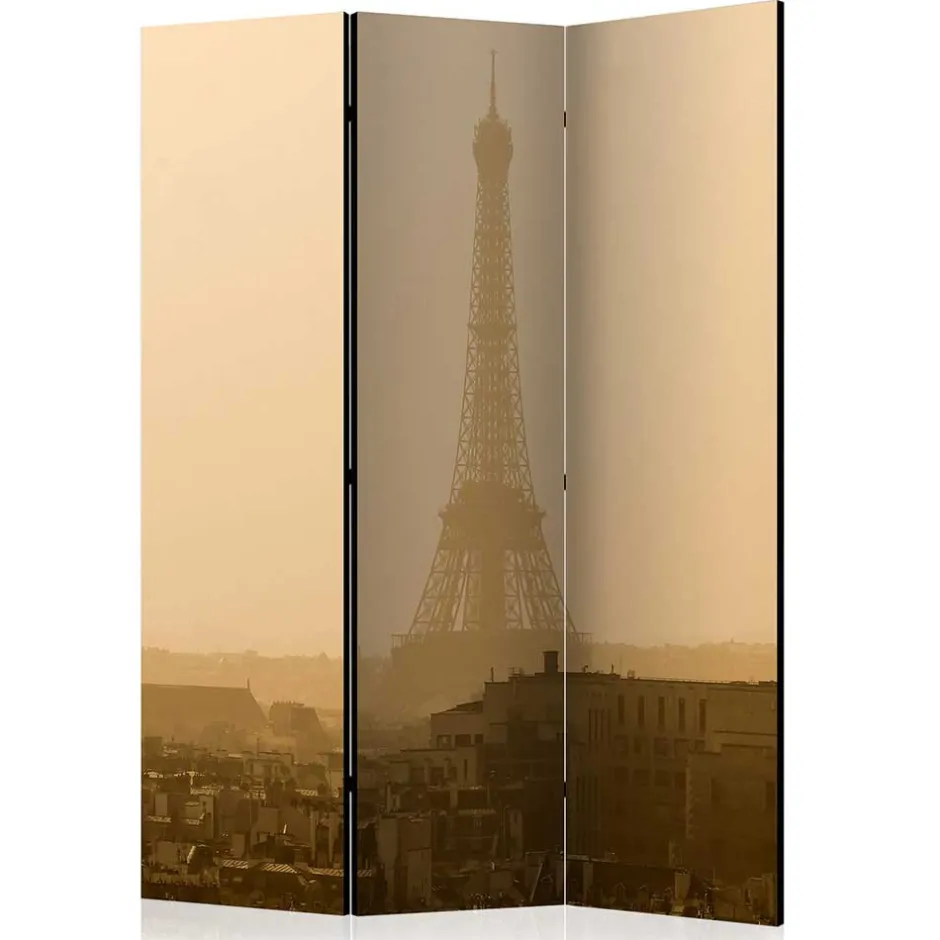 Wohnen Faltbare Trennwand - Eiffelturm Dämmerung - Defency