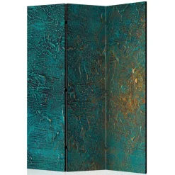 Wohnen Faltbare Trennwand in Türkis & Gold - Vigretta