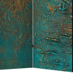 Wohnen Faltbare Trennwand in Türkis & Gold - Vigretta