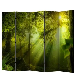 Wohnen Faltbarer Paravent Wald & Sonne - Pulany