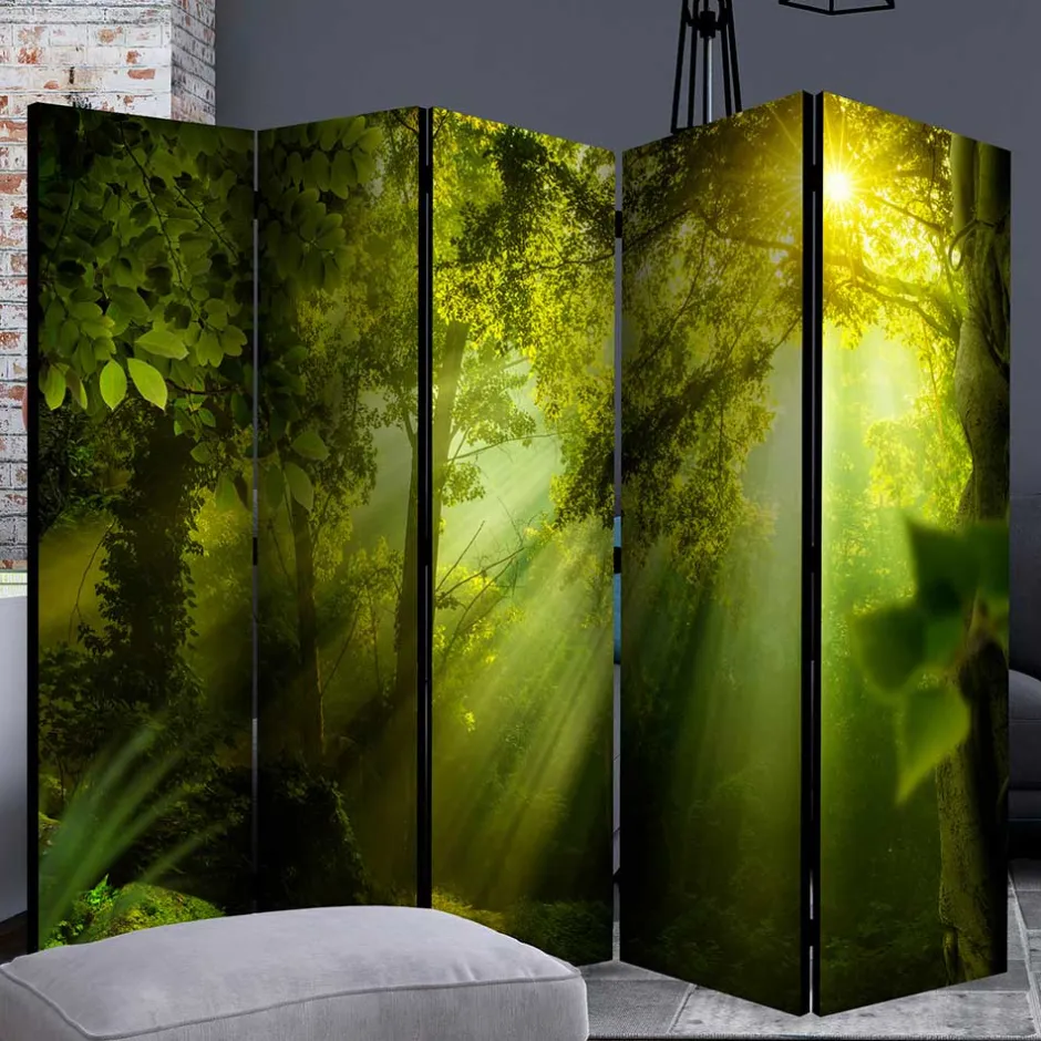 Wohnen Faltbarer Paravent Wald & Sonne - Pulany