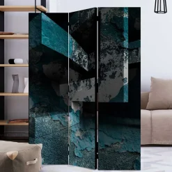 Wohnen Faltbarer Raumteiler mit Foto Druck abstrakt - Zalabete