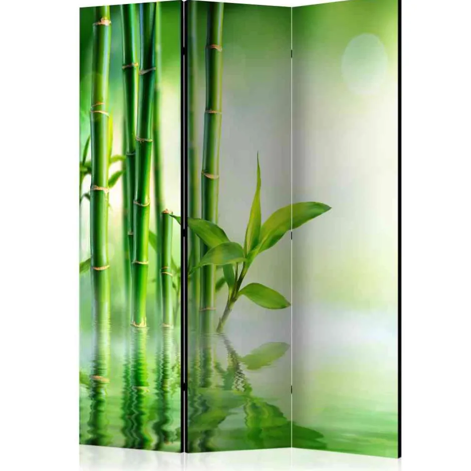 Wohnen Faltbarer Raumtrenner mit Bambus Motiv - Florin