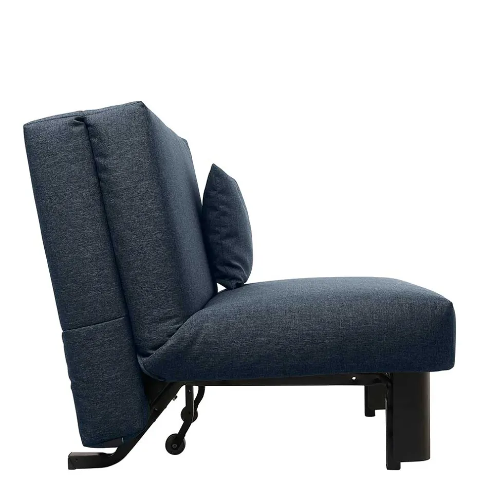 Faltcouch in Blau und Schwarz - Usedita^Wohnen