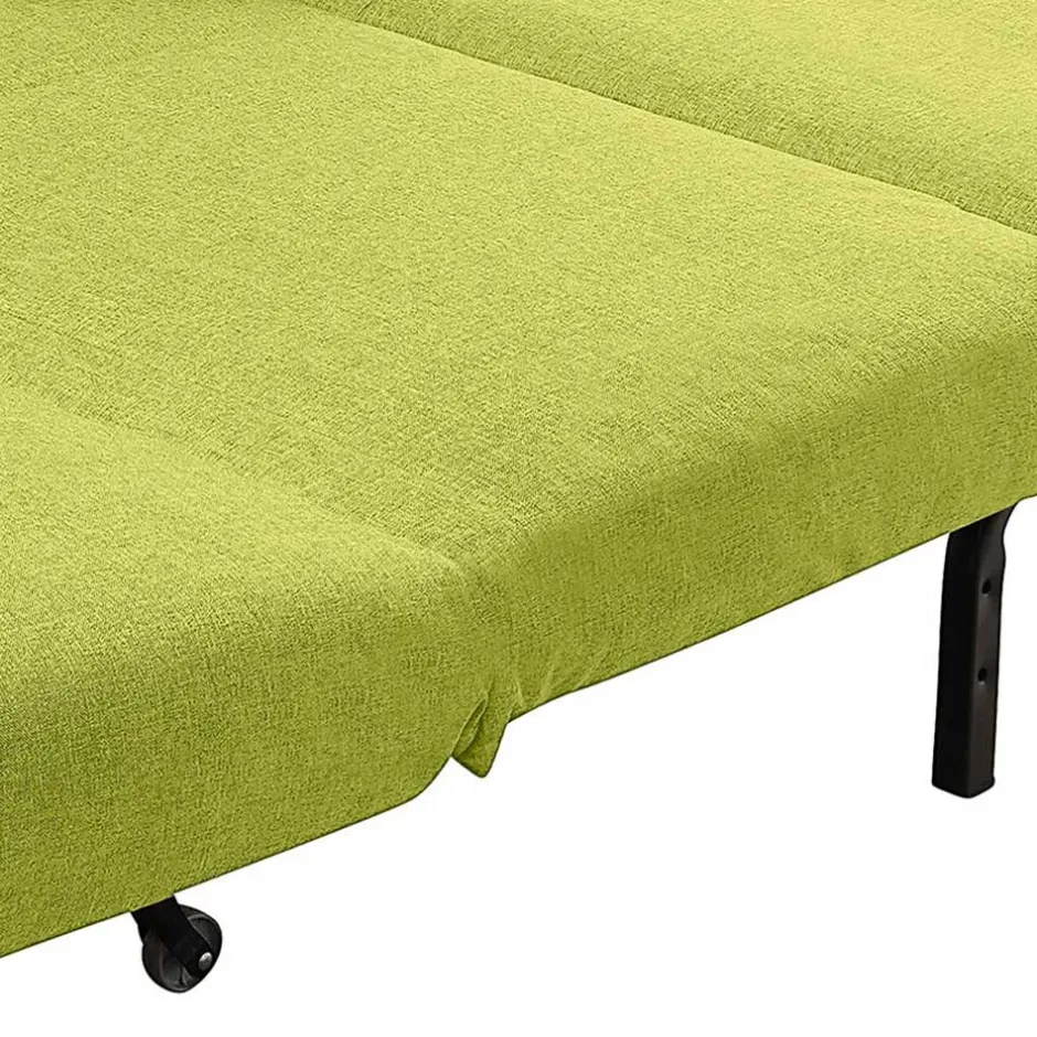 Faltcouch ohne Armlehnen in Gelbgrün - Ektuala^Wohnen Online