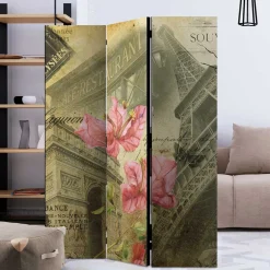 Falt-Paravent mit Vintage Paris Motiv - Lamaika^Wohnen Online