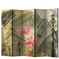 Falt-Paravent mit Vintage Paris Motiv - Lamaika^Wohnen Online