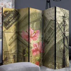 Falt-Paravent mit Vintage Paris Motiv - Lamaika^Wohnen Online