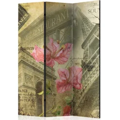 Falt-Paravent mit Vintage Paris Motiv - Lamaika^Wohnen Online