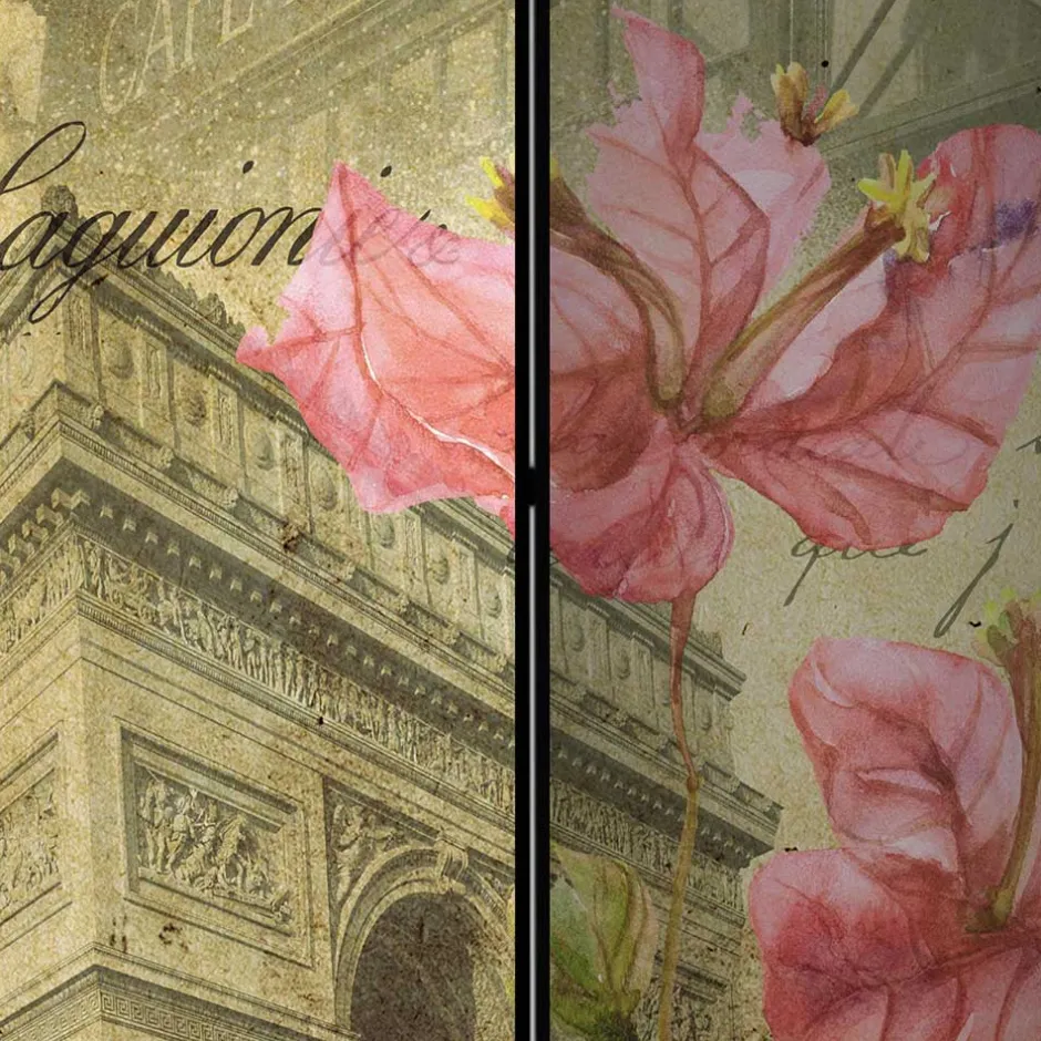 Falt-Paravent mit Vintage Paris Motiv - Lamaika^Wohnen Online