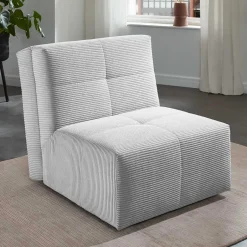 Faltsessel in Silber Grau Cord - Levanton^Wohnen Sale