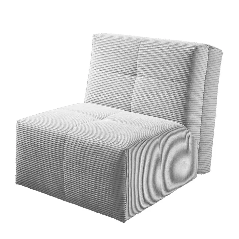 Faltsessel in Silber Grau Cord - Levanton^Wohnen Sale