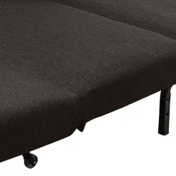 Wohnen Faltsofa in Dunkelbraun Stoff - Satorinu