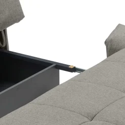 Wohnen Faltsofa in Grau Stoffbezug - Ominikana