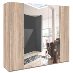 Wohnen Falttüren Kleiderschrank mit Spiegel - Zayun