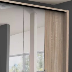 Wohnen Falttüren Kleiderschrank mit Spiegel - Zayun