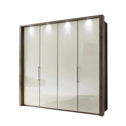 Wohnen Falttüren Schlafzimmerschrank Cleoto in Creme Weiß