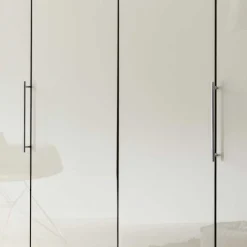 Wohnen Falttüren Schlafzimmerschrank Cleoto in Creme Weiß