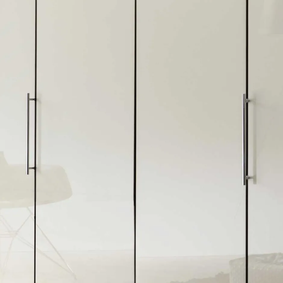 Wohnen Falttüren Schlafzimmerschrank Cleoto in Creme Weiß