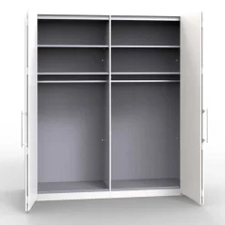 Wohnen Falttüren Schlafzimmerschrank Cleoto in Creme Weiß