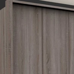 Falttürenschrank foliert in Holzoptik - Crenba^Wohnen Discount