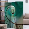 Wohnen Farbig bedruckter Paravent mit Motiv Wendeltreppe - Eprisa