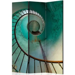 Wohnen Farbig bedruckter Paravent mit Motiv Wendeltreppe - Eprisa