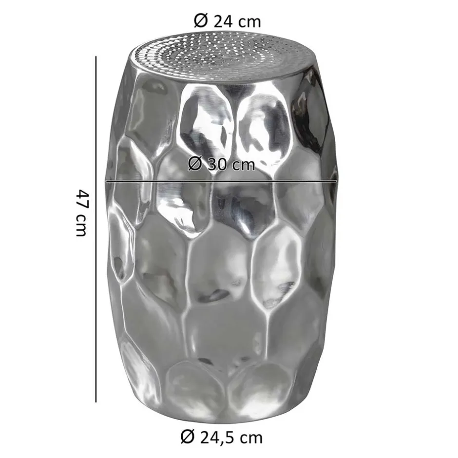 Fassförmiger Designtisch aus Aluminium - Herri^Wohnen Online