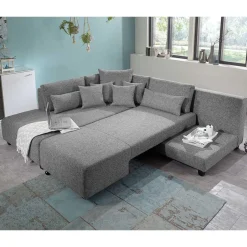 Wohnen Federkern Eckcouch mit Schlaffunktion - Roseanna