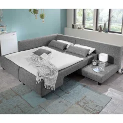 Wohnen Federkern Eckcouch mit Schlaffunktion - Roseanna