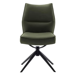 Federkern Lederstühle in Oliv Grün - Synfrunia (2er Set)^Wohnen Outlet