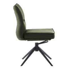 Federkern Lederstühle in Oliv Grün - Synfrunia (2er Set)^Wohnen Outlet