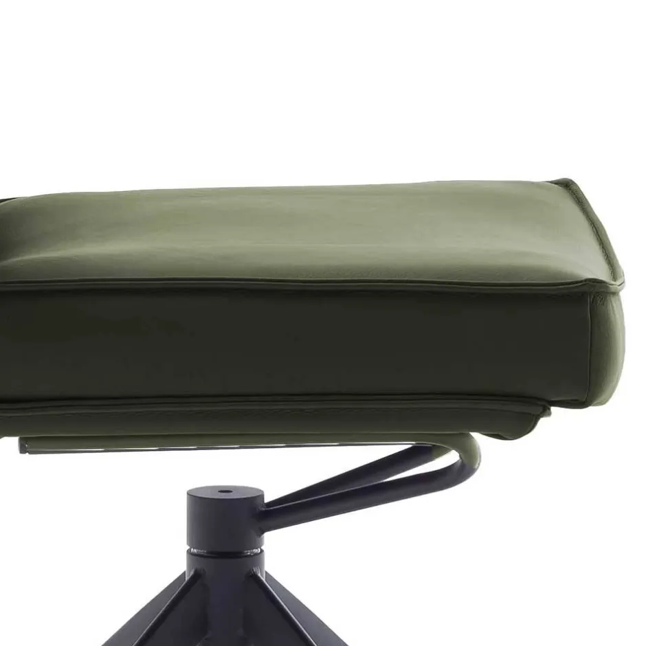 Federkern Lederstühle in Oliv Grün - Synfrunia (2er Set)^Wohnen Outlet