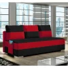 Federkern Sofabett in Schwarz und Rot - Nusret^Wohnen Discount