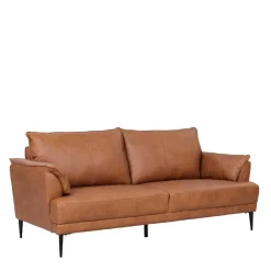 Wohnen Federkern Wohnzimmersofa aus Echtleder - Zierra