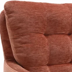 Wohnen Federkern-Armlehnenstuhl in Kupfer Rotbraun - Coriga (2er Set)