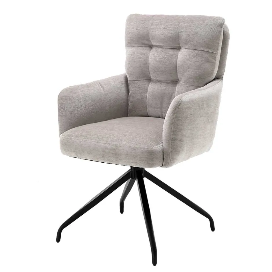 Wohnen Federkern-Armlehnenstuhl mit Spidergestell - Depecha (2er Set)