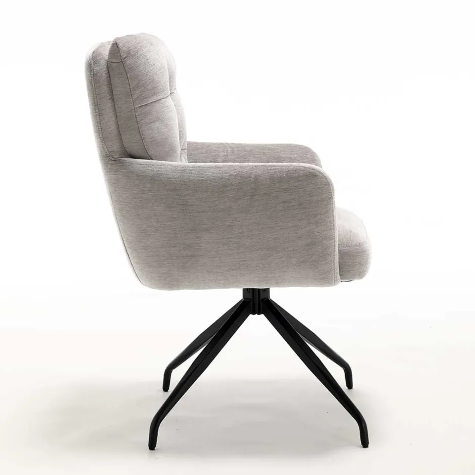 Wohnen Federkern-Armlehnenstuhl mit Spidergestell - Depecha (2er Set)