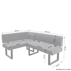 Federkern-Eckbank für moderne Esszimmer - Gulica^Wohnen Outlet