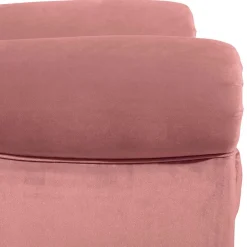 Federkern-Ohrensessel in Rosa und Nussbaum Braun - Masiela^Wohnen Discount