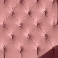 Federkern-Ohrensessel in Rosa und Nussbaum Braun - Masiela^Wohnen Discount