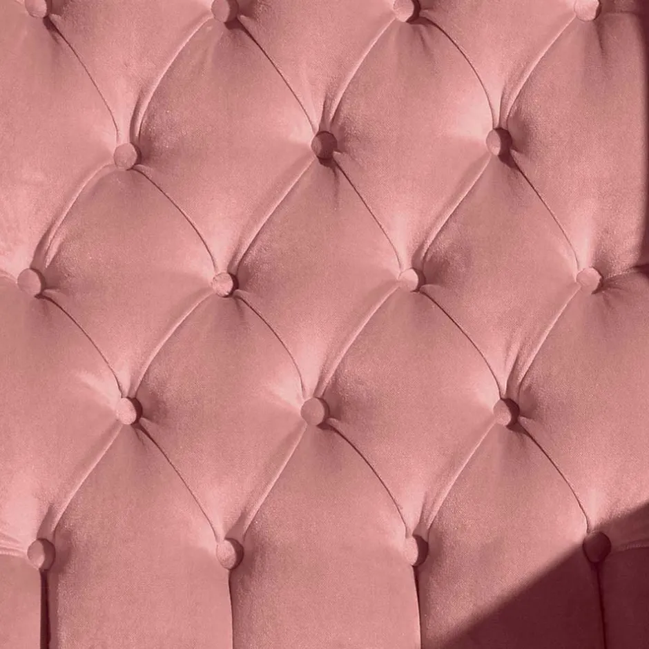 Federkern-Ohrensessel in Rosa und Nussbaum Braun - Masiela^Wohnen Discount