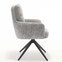 Wohnen Federkern-Polsterstuhl mit Armlehnen - Castilla (2er Set)