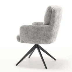 Wohnen Federkern-Polsterstuhl mit Armlehnen - Castilla (2er Set)